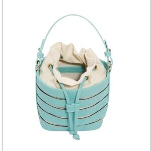Free People Blue Bucket Bag